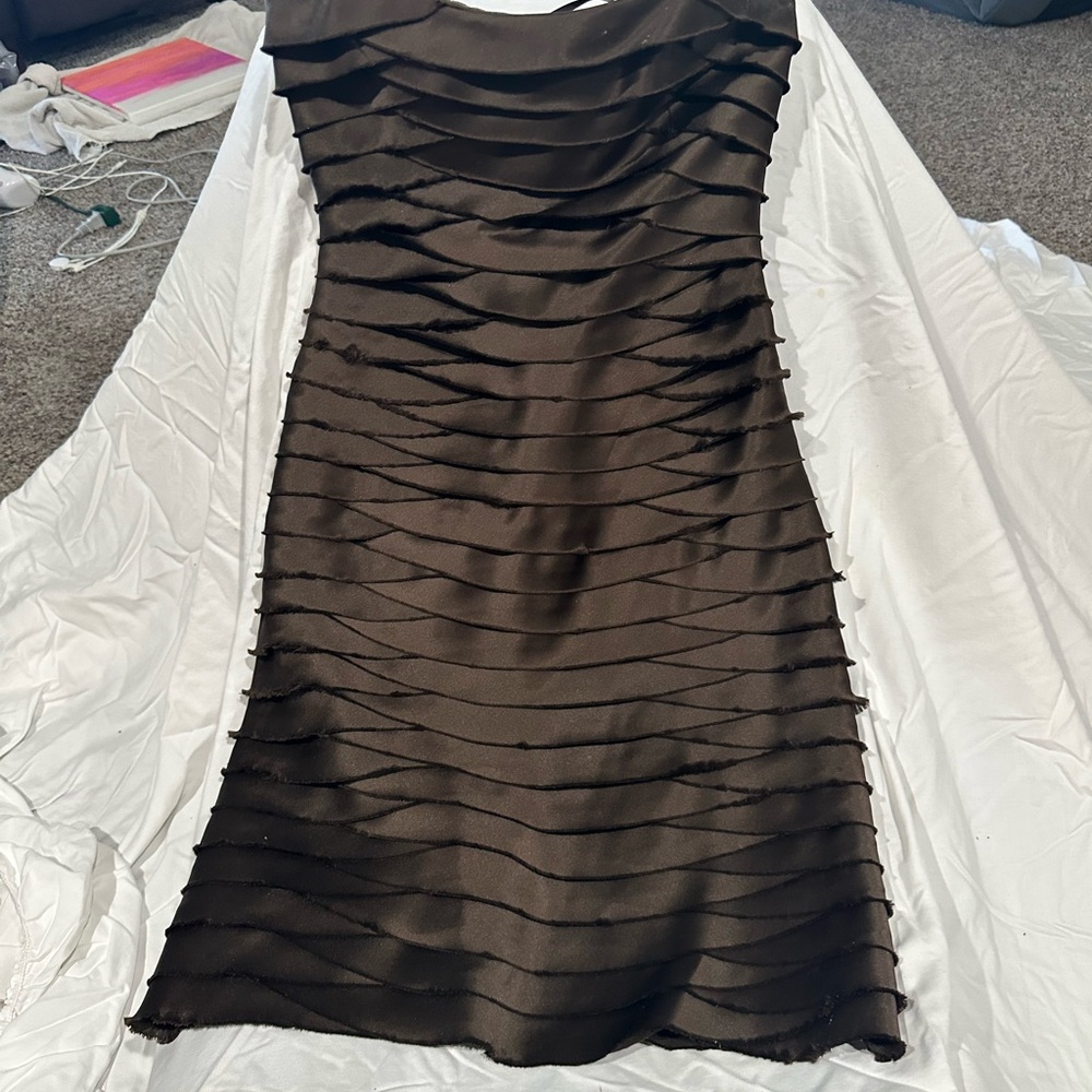 BCBGMaxAzria Strapless Brown Dress